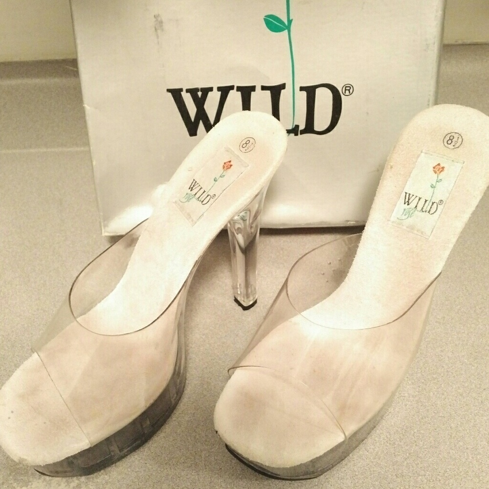 Clear heels