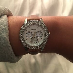 Leather Fossil Watch