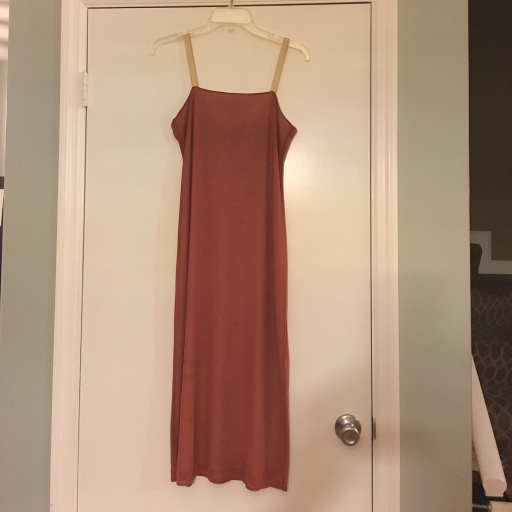 Banana Republic Shear Rust Dress