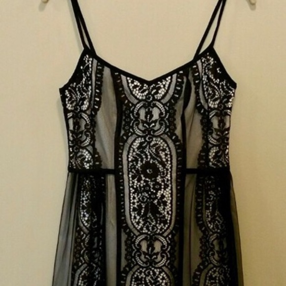 Black Lace Cocktail Dress - Picture 3 of 3