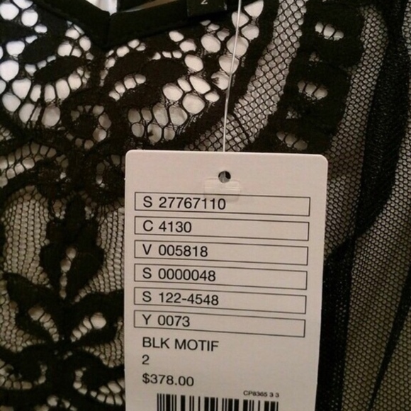 Black Lace Cocktail Dress - Picture 2 of 3