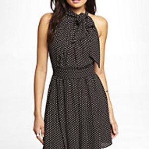 Express Polka Dot Cocktail Dress