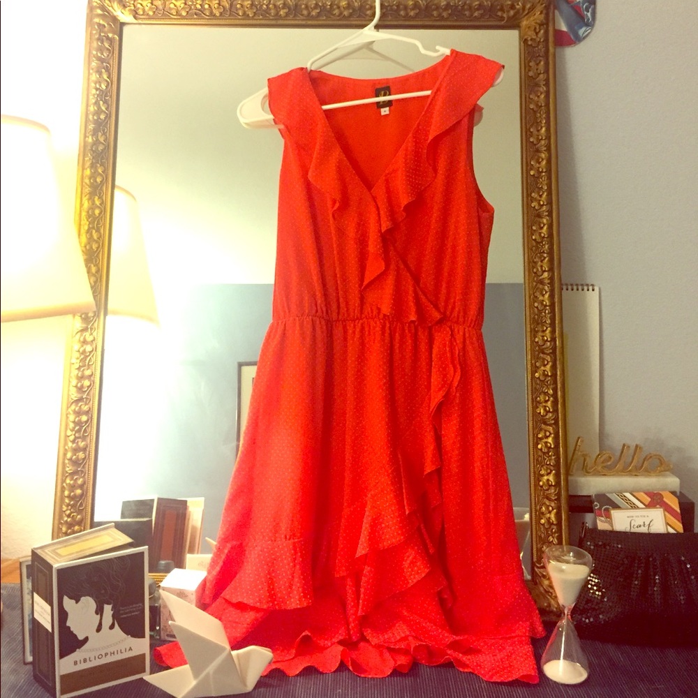 Anthropologie Sachin and Babi Pindot Ruffle Dress