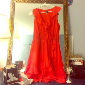 Anthropologie Sachin and Babi Pindot Ruffle Dress