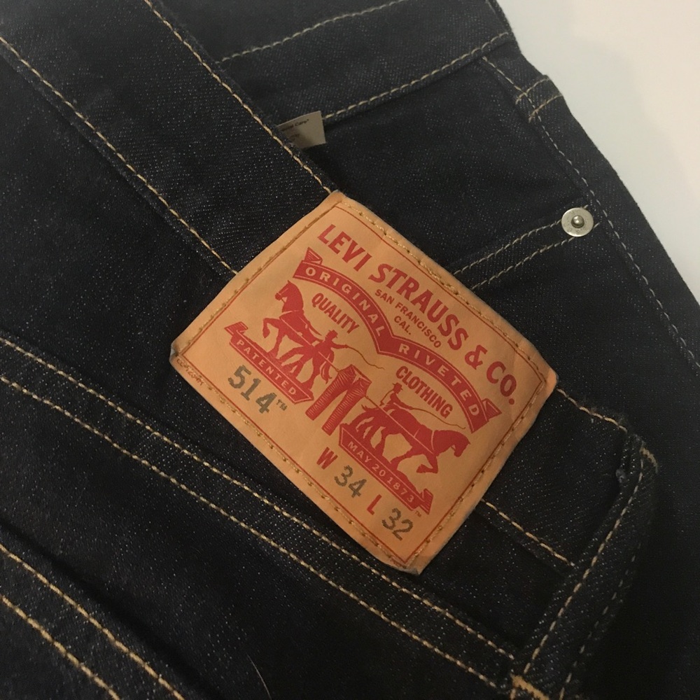 Levi's 514 Blue Jeans. 34x32