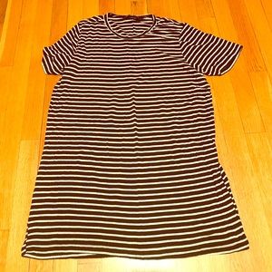 Brandy Melville B&W Thick Stripe Pullover Dress