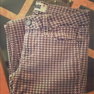 Paige Pattern Houndstooth pants - sz 27
