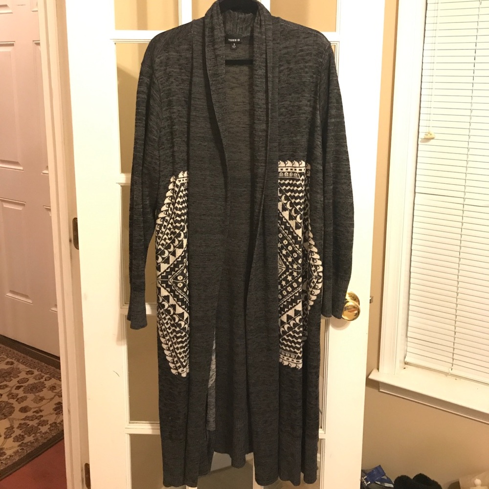 Torrid Marled Open Front Duster Cardigan