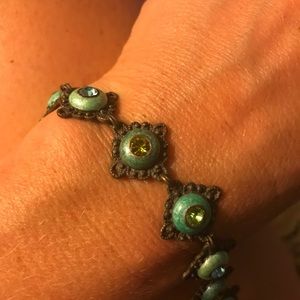 Green crystal bracelet