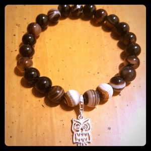 🦉Brown Agate Owl Bracelet🦉