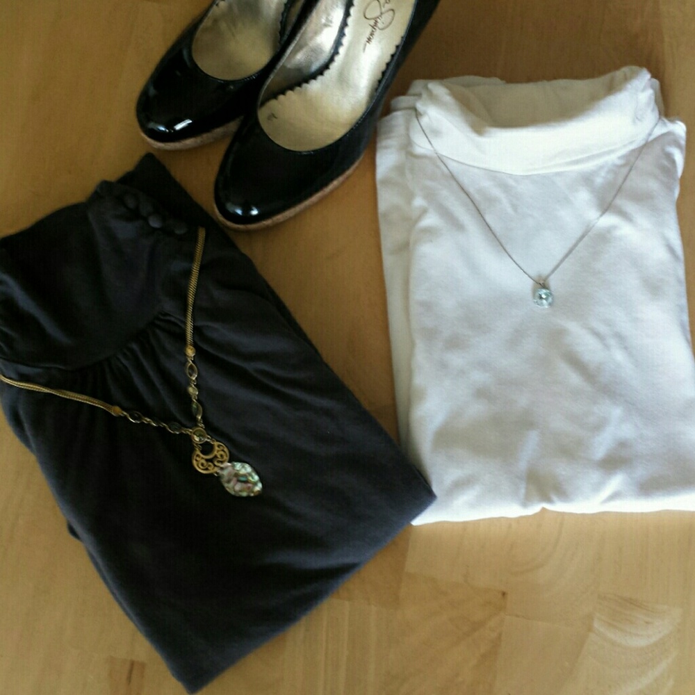 Banana Republic Gray Turtleneck Bundle