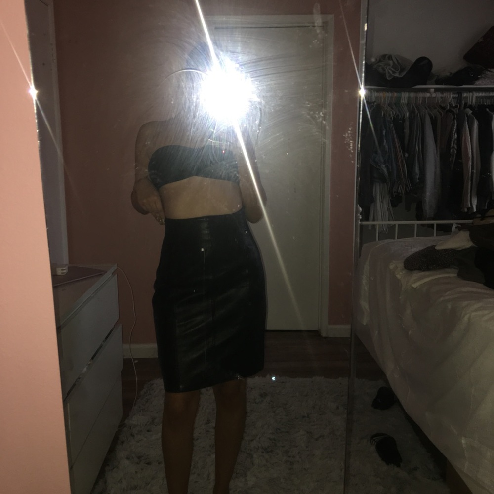 Leather skirt