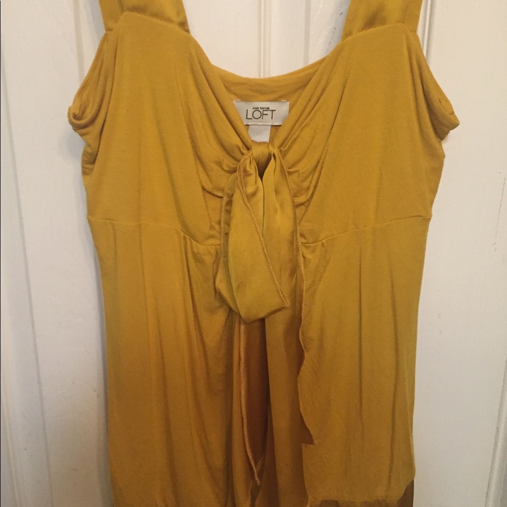 Loft mustard yellow top