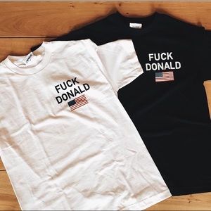 🔥WHITE🔥 FUCK DONALD TEE