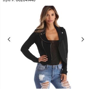 Windsor black and gold moto jacket size XL