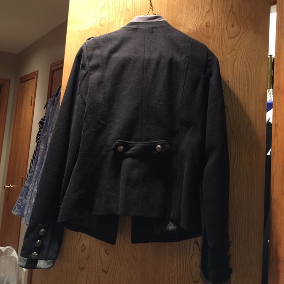 Black Cecico button down coat - Picture 2 of 2