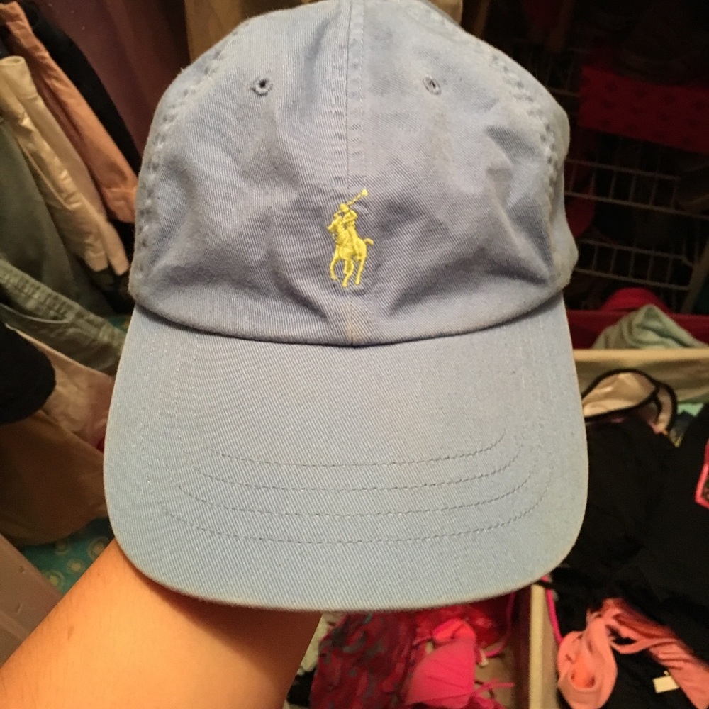 Ralph Lauren baby blue and green hat