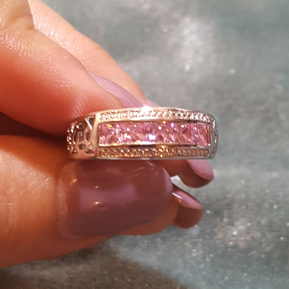 NWOT- Pink Sapphire ring, sz 7
