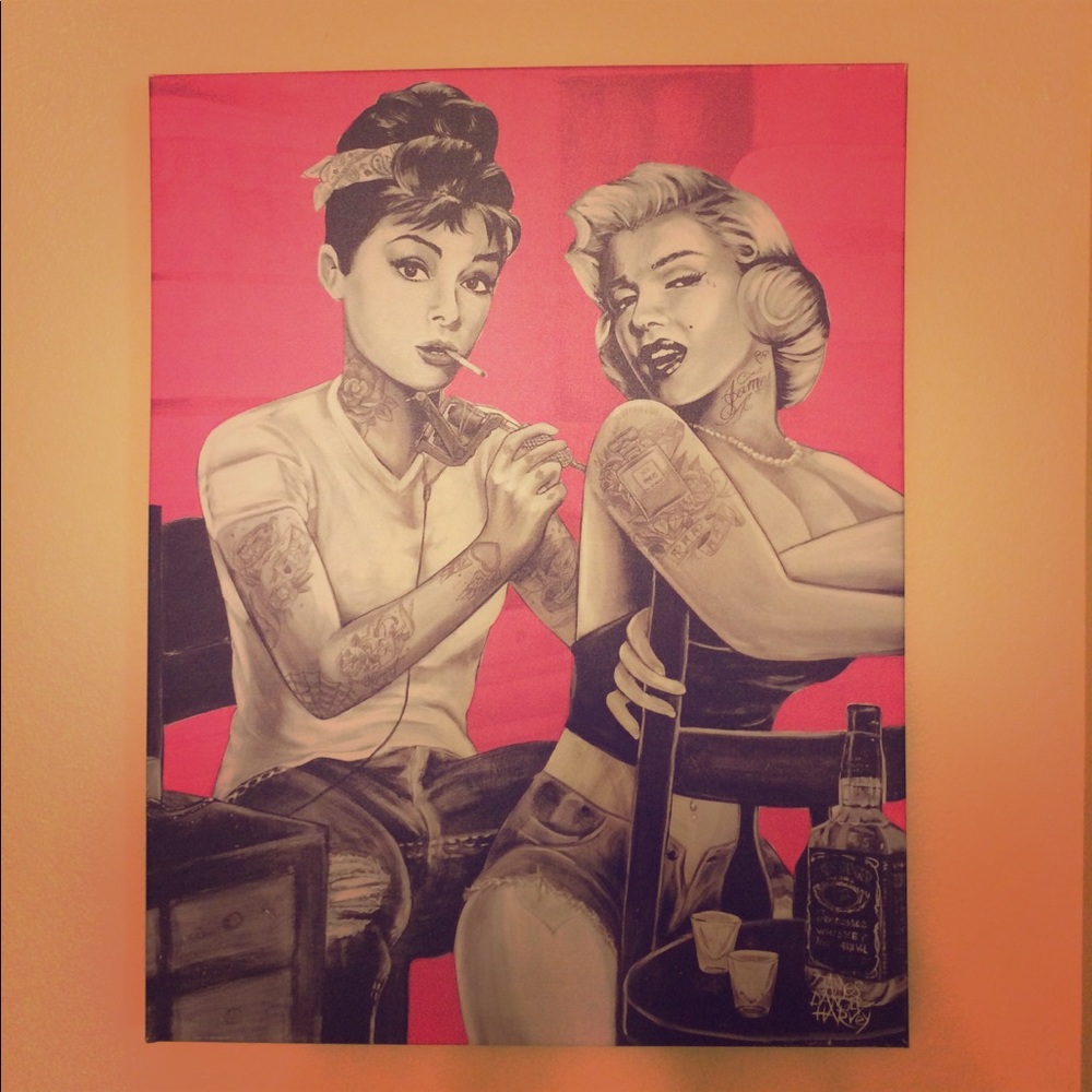 An original painting with two fashion icons 💕