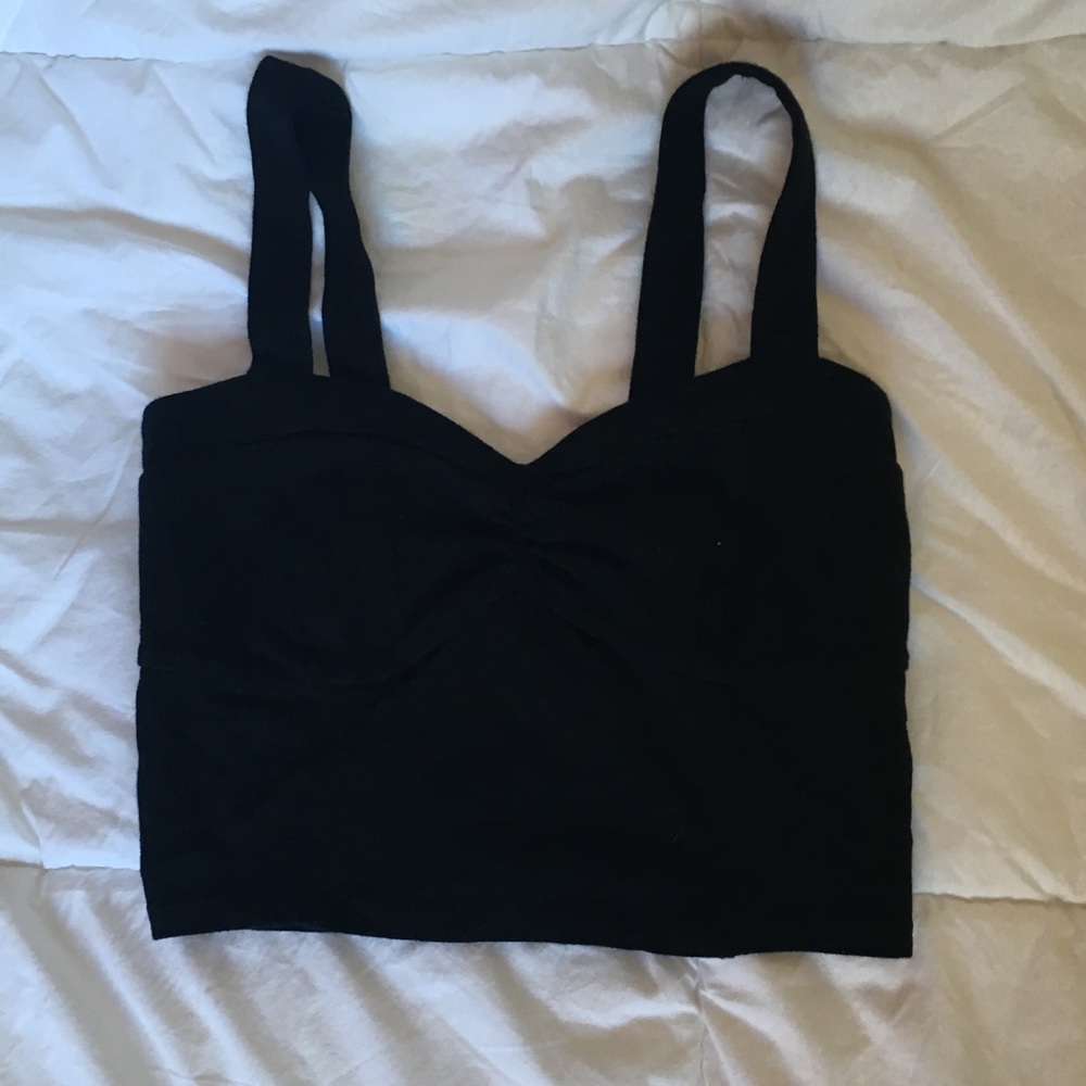 Black Crop Top Bralette