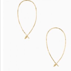 Stella and Dot Small Hammered Wired Hoops