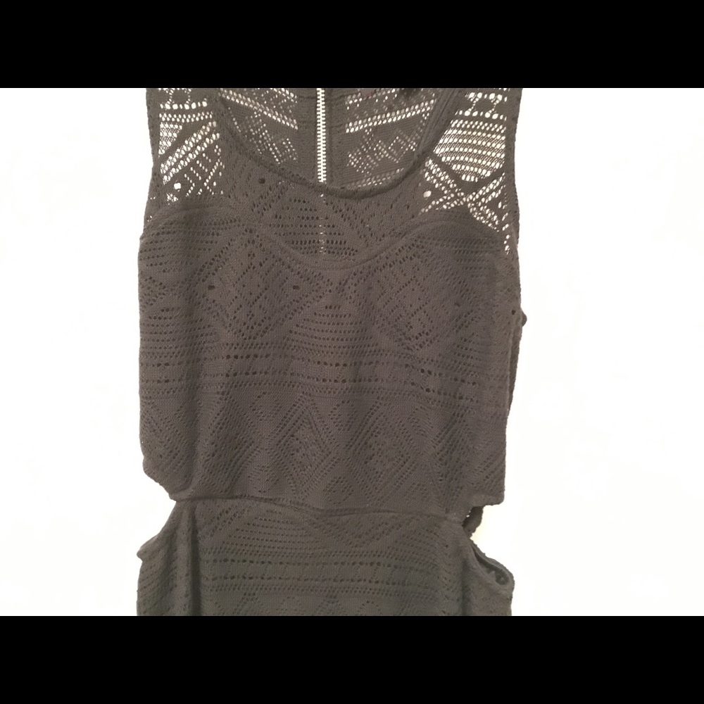 Crocheted high low dress
