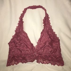 PINK lace bralette