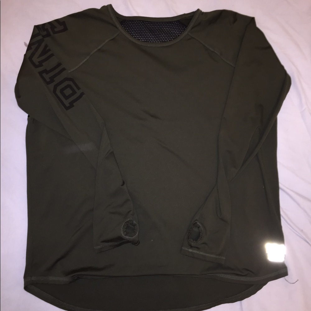 Pink Victoria Secret olive green long sleeve