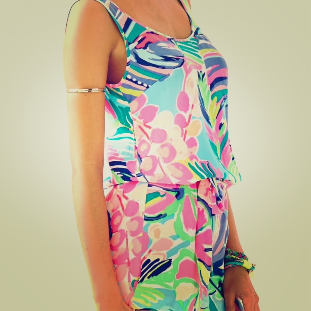 Brand new Lilly Pulitzer Rina Romper Exotic Garden
