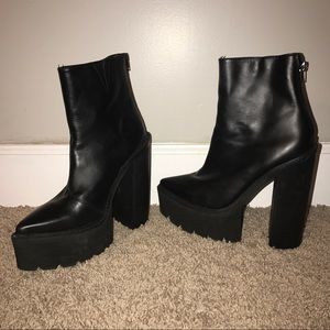 Jeffrey Campbell Black Famous Boot