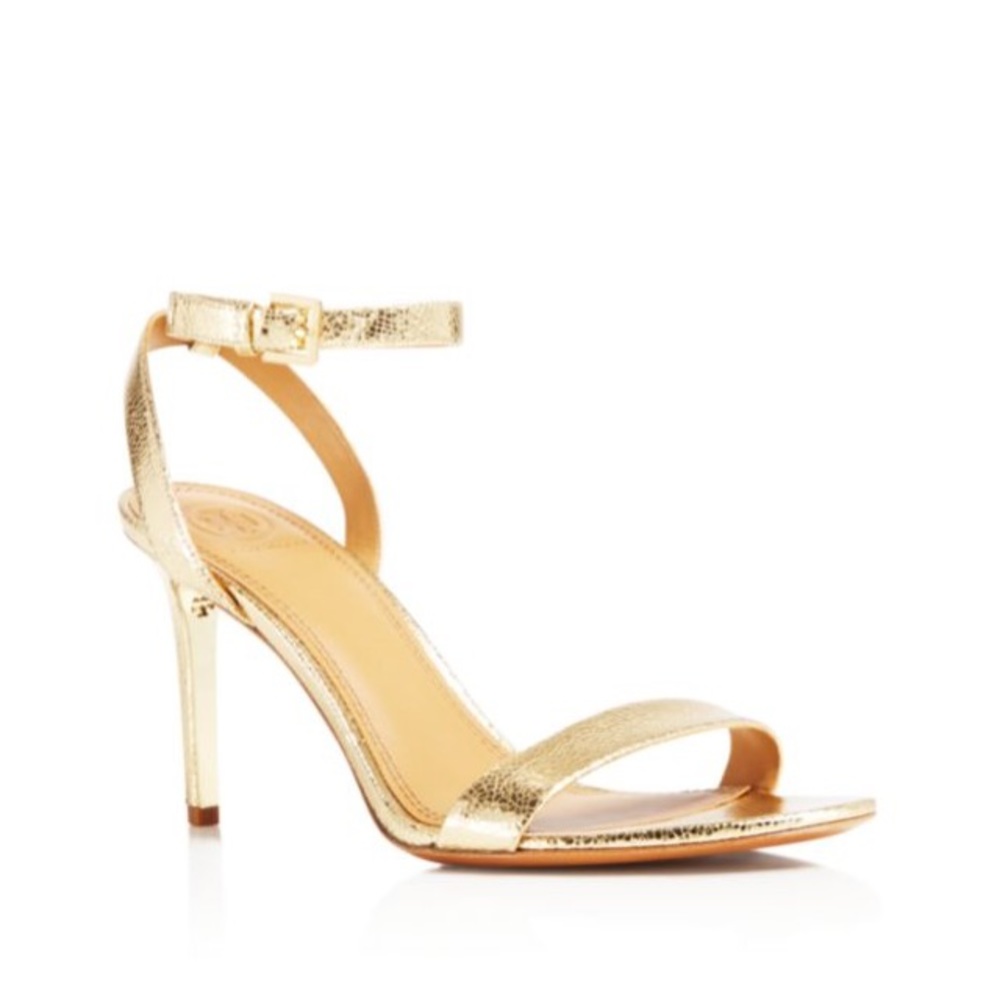 BNIB Tory Burch Elana gold sandal size 8