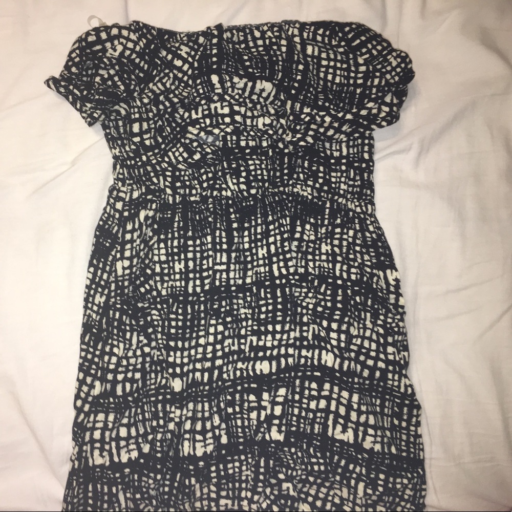 Final Touch Ruffled Strapless Dress