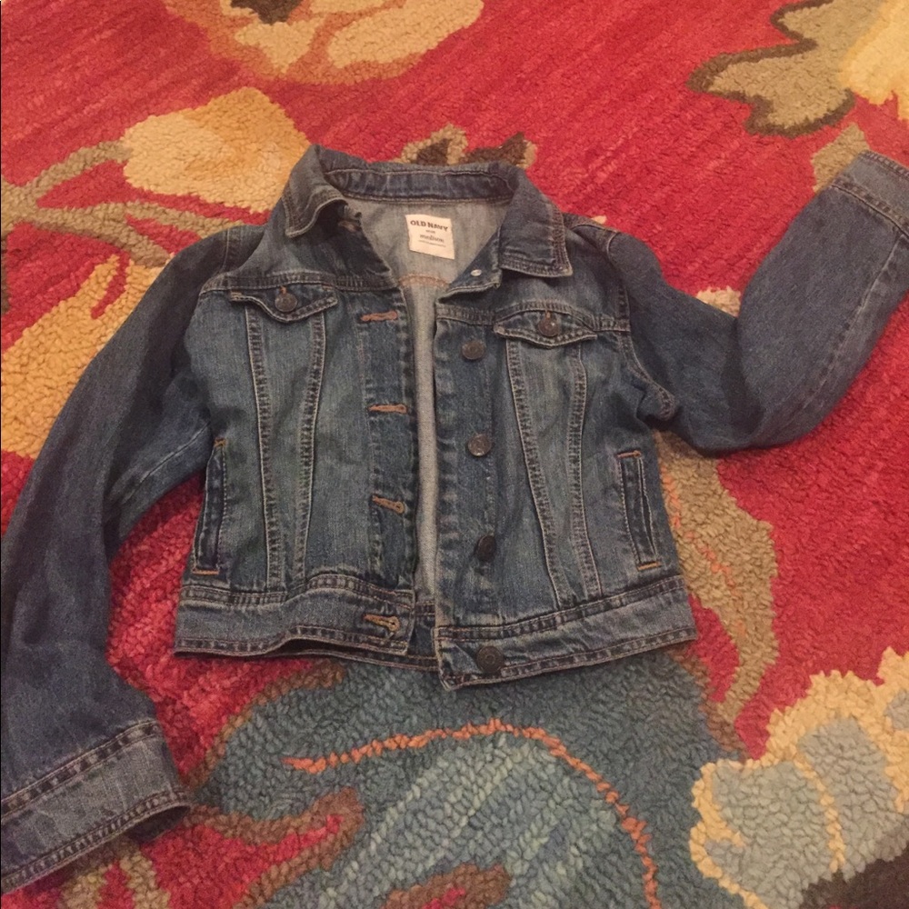 Girls Old Navy Medium 7/8 Denim Jean Jacket