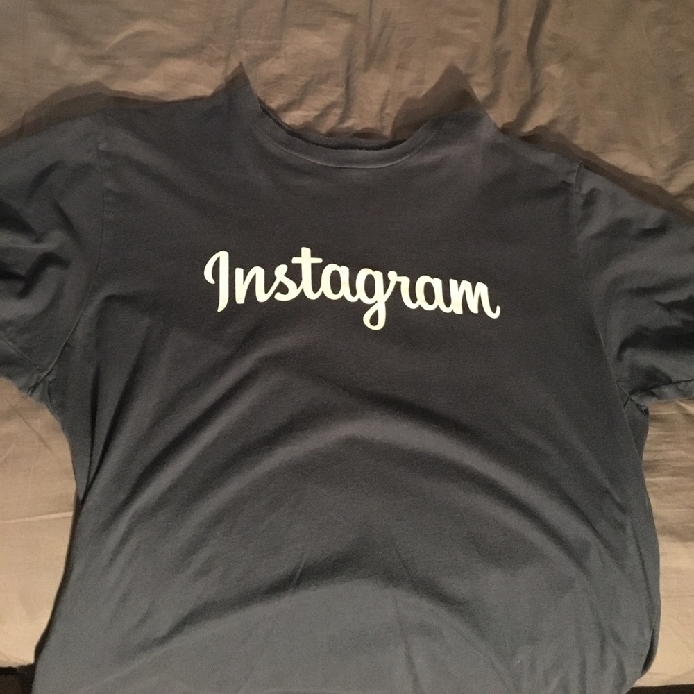 Instagram blue-grey t-shirt