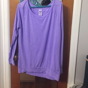 PINK Purple Long Sleeve Tee
