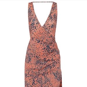 NWT VIX KRISTA MIDI DRESS COVER UP PYTHON PRINT M