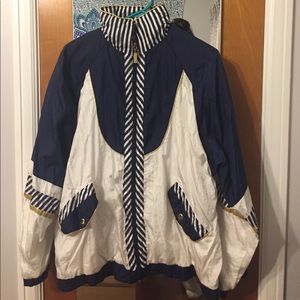 Vintage Windbreaker (Gold, Blue & White)