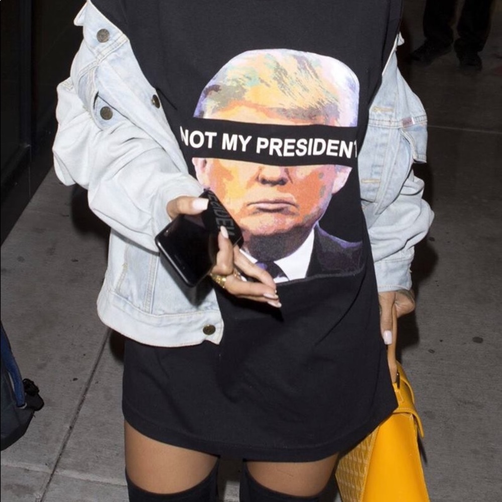 Oversized "Not my president" Tshirt