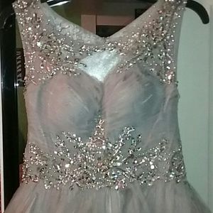 Silver cocktail dress