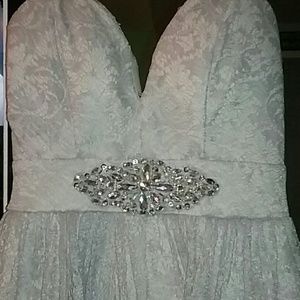 Light blue cocktail dress