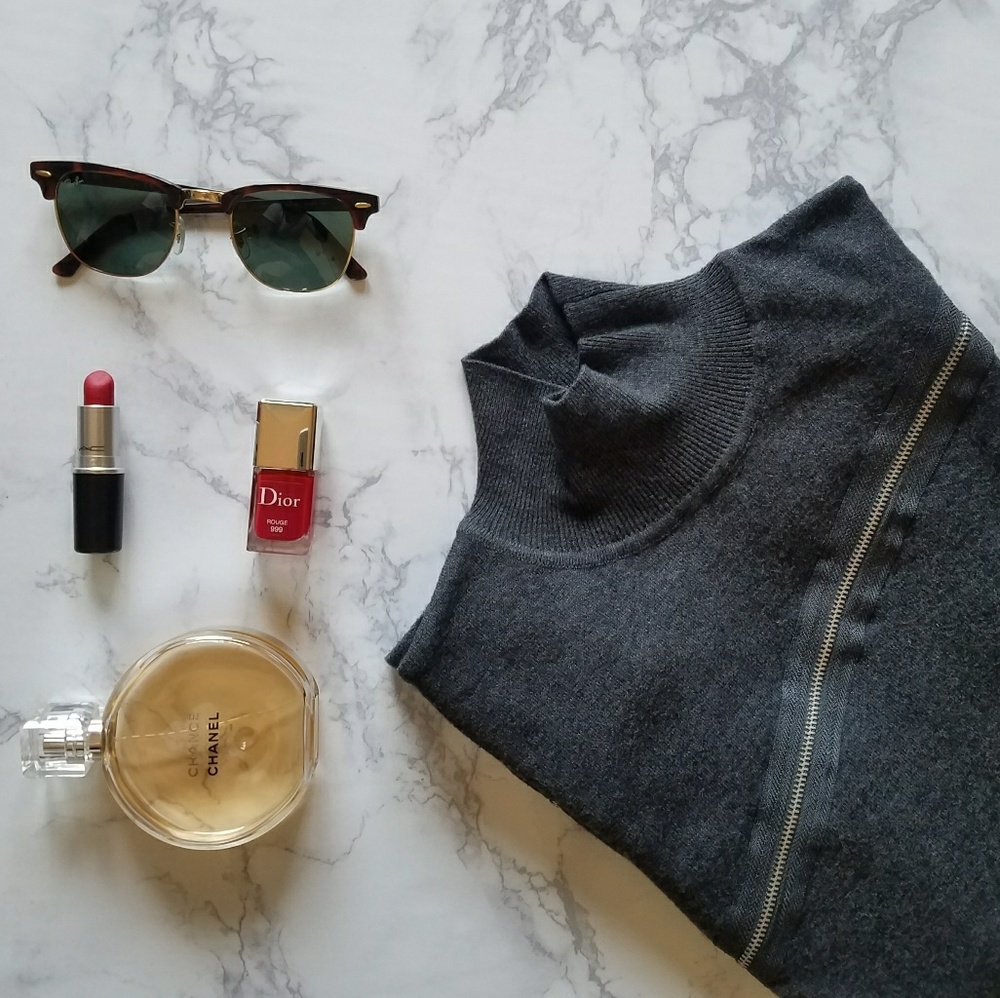 Tracy M Mock Neck Sweater
