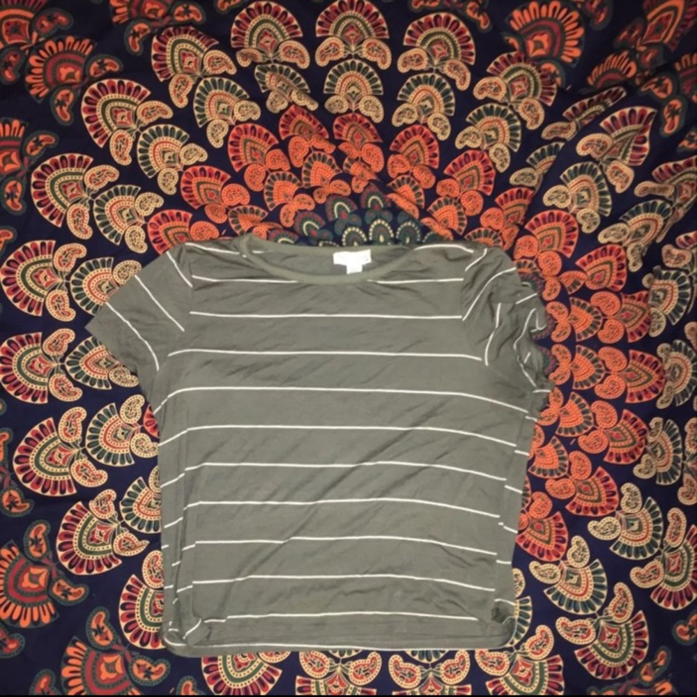 Full Tilt Khaki Green Striped Street