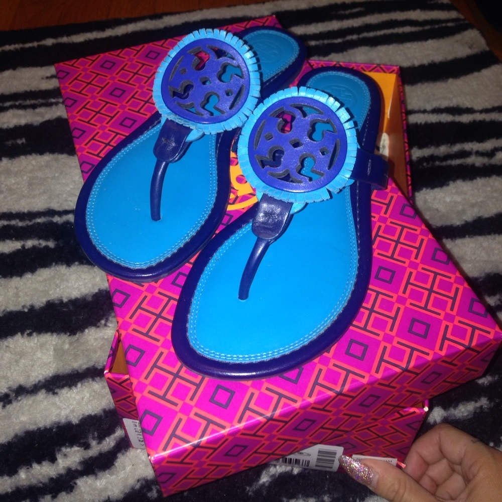 NEW Tory Burch Miller Fringe Sandal Sz.6