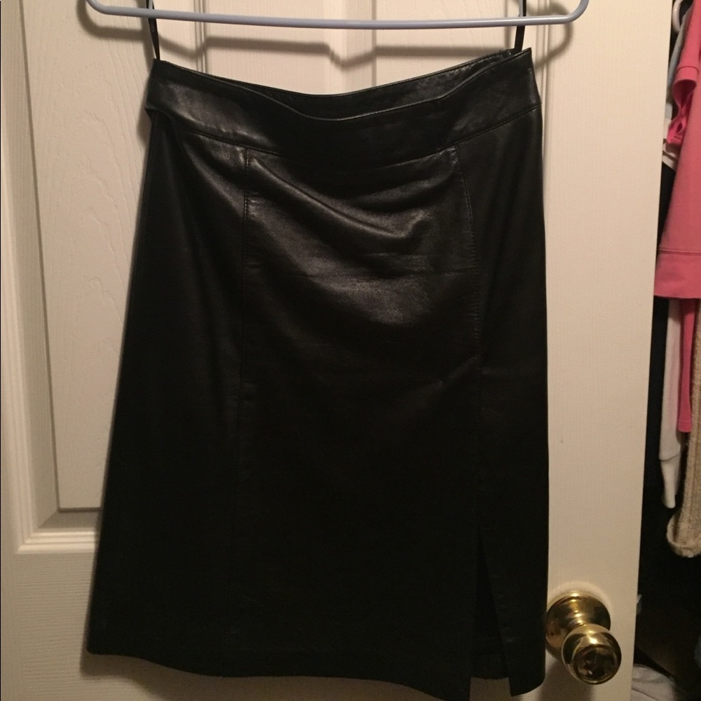 Bebe leather skirt