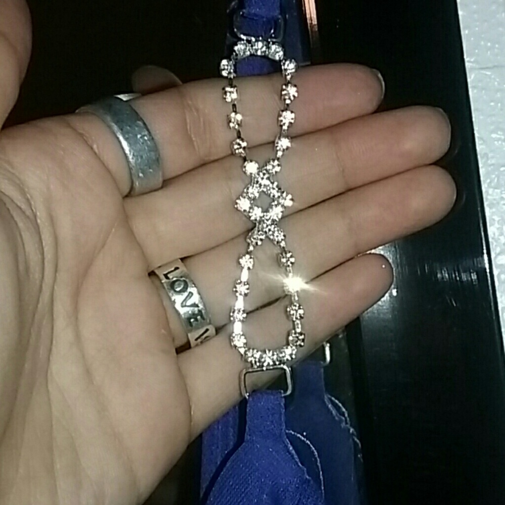 Royal blue gown