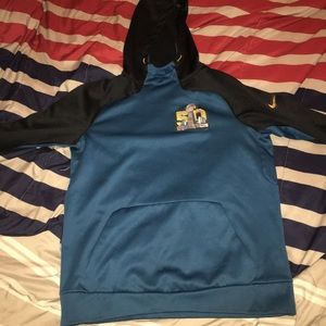 Nike Super Bowl 50 Blue and Black Hoodie