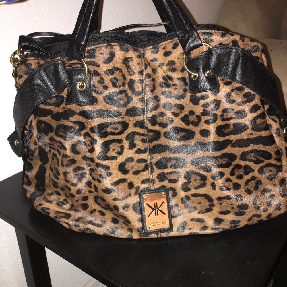Kardashian Kollection Leopard Print Purse