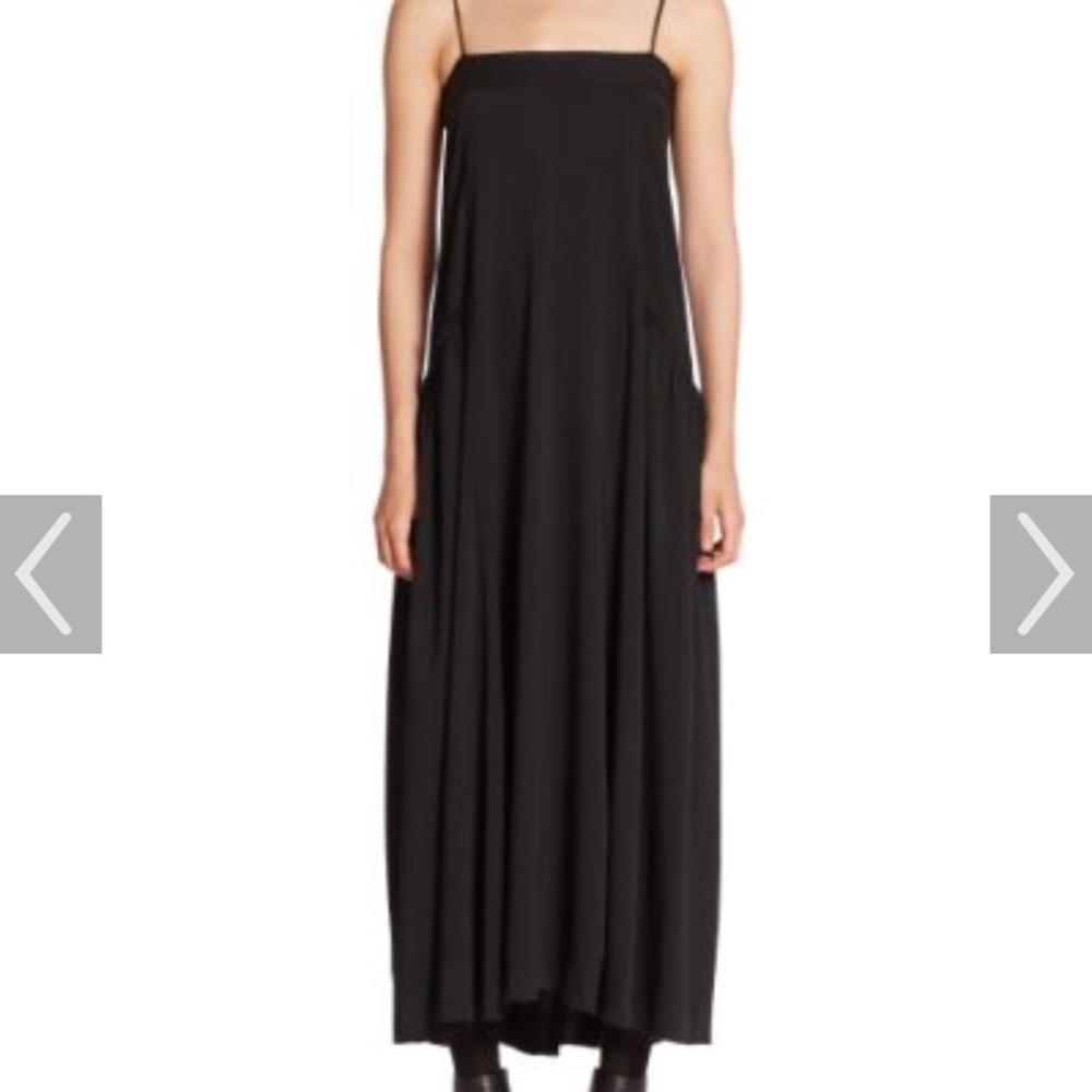 Helmut Lang strap dress in black.
