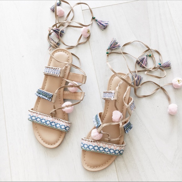 Shoes - Embellished Sandals