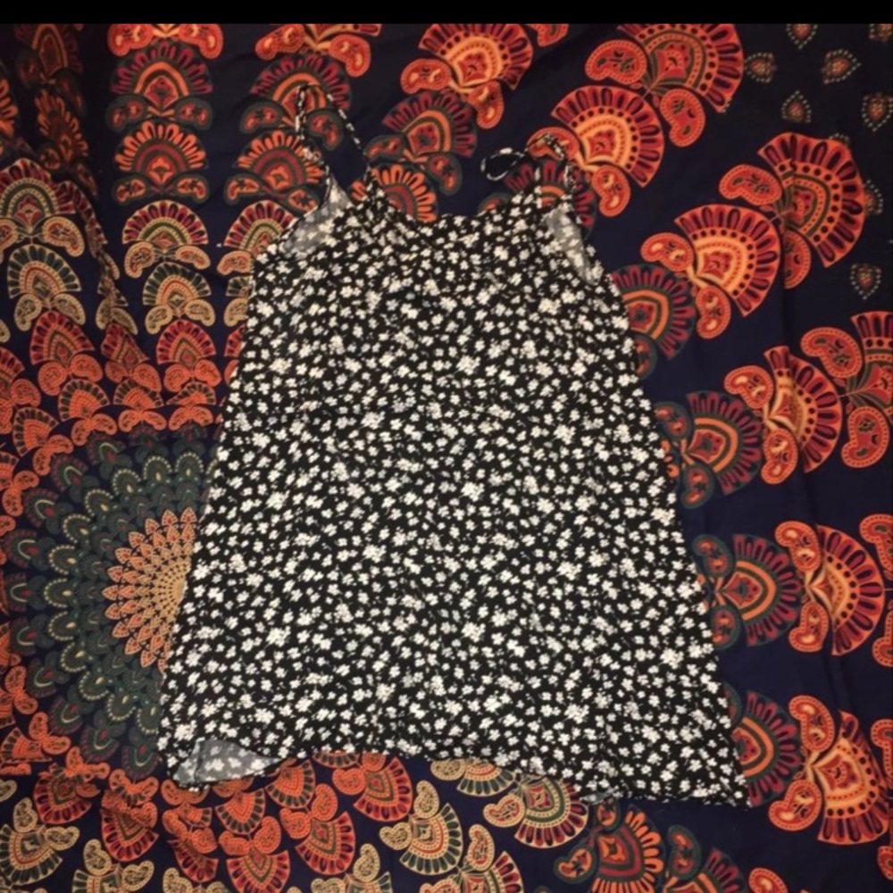 Brandy Black Floral Cami Dress